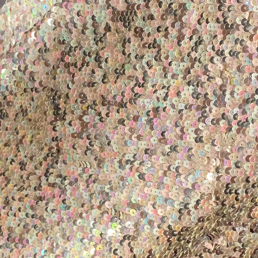 ALLSAINTS - NWT - ‘Velutina’ vest: weighted iridescent sequined, zip, lined - 14 - Picture 13 of 16